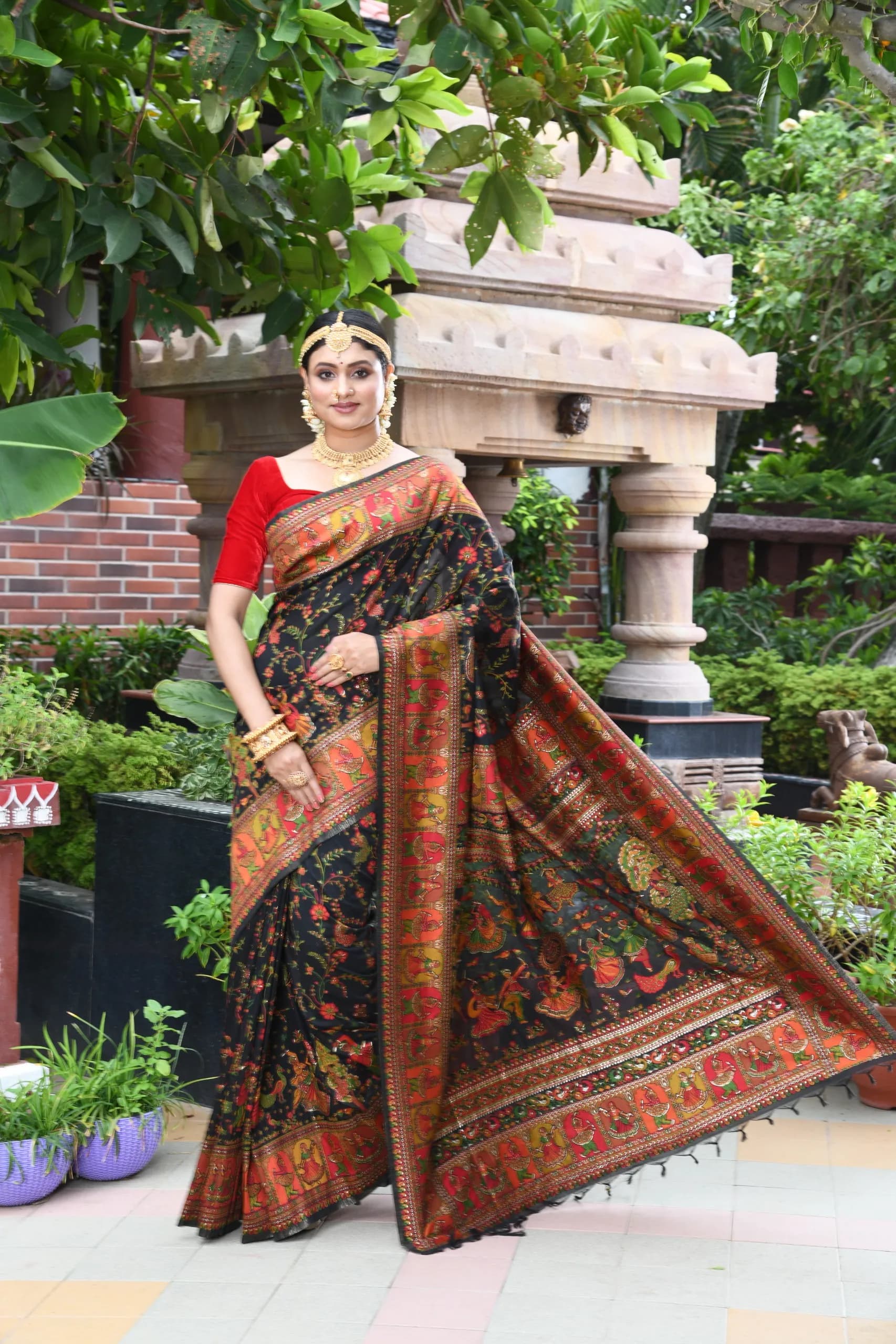 Traditional Odia Saree Masterpiece